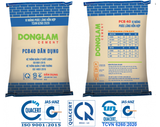 Xi măng Đồng Lâm PCB40 Dân Dụng