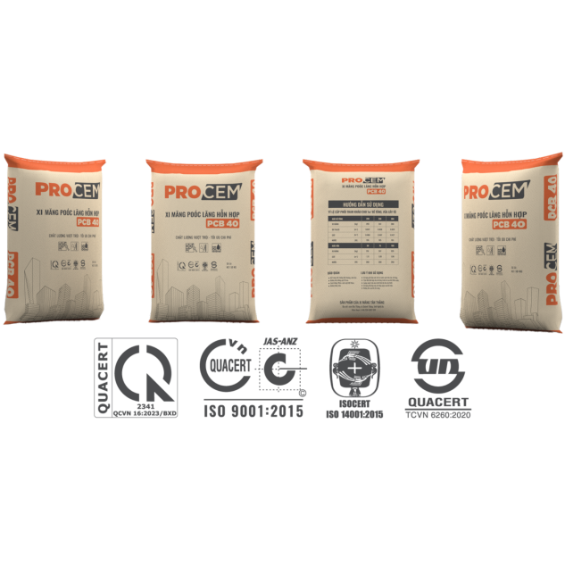 XI MĂNG POÓCLĂNG HỖN HỢP PCB40